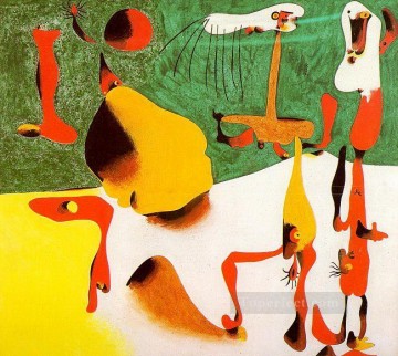 Figures in Front of a Metamorphosis Dada Oil Paintings
